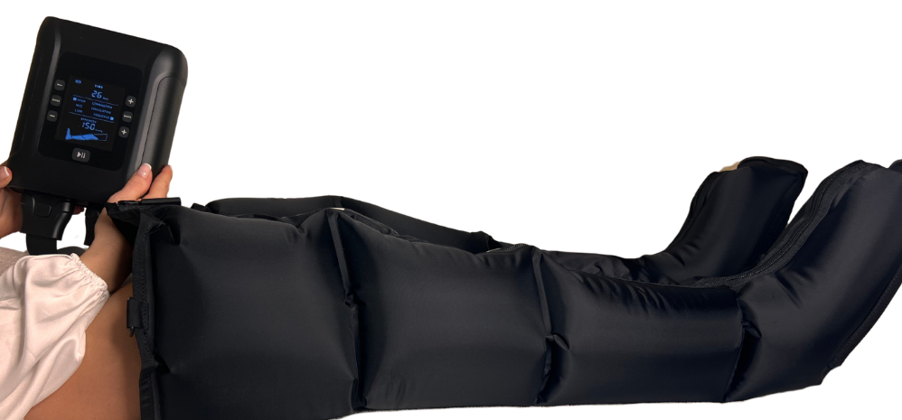 L'utilisation ISISDrain - un appareil de la pressothérapie pour les jambes