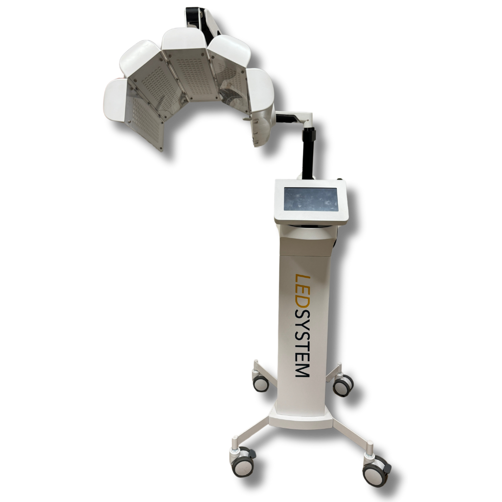 Appareil LedSystem Pro avec 5 longueurs d'onde pour un soin complet visage et corps. Il aide à réduire de l’inflammation et activer cellulaire, action neurovégétative