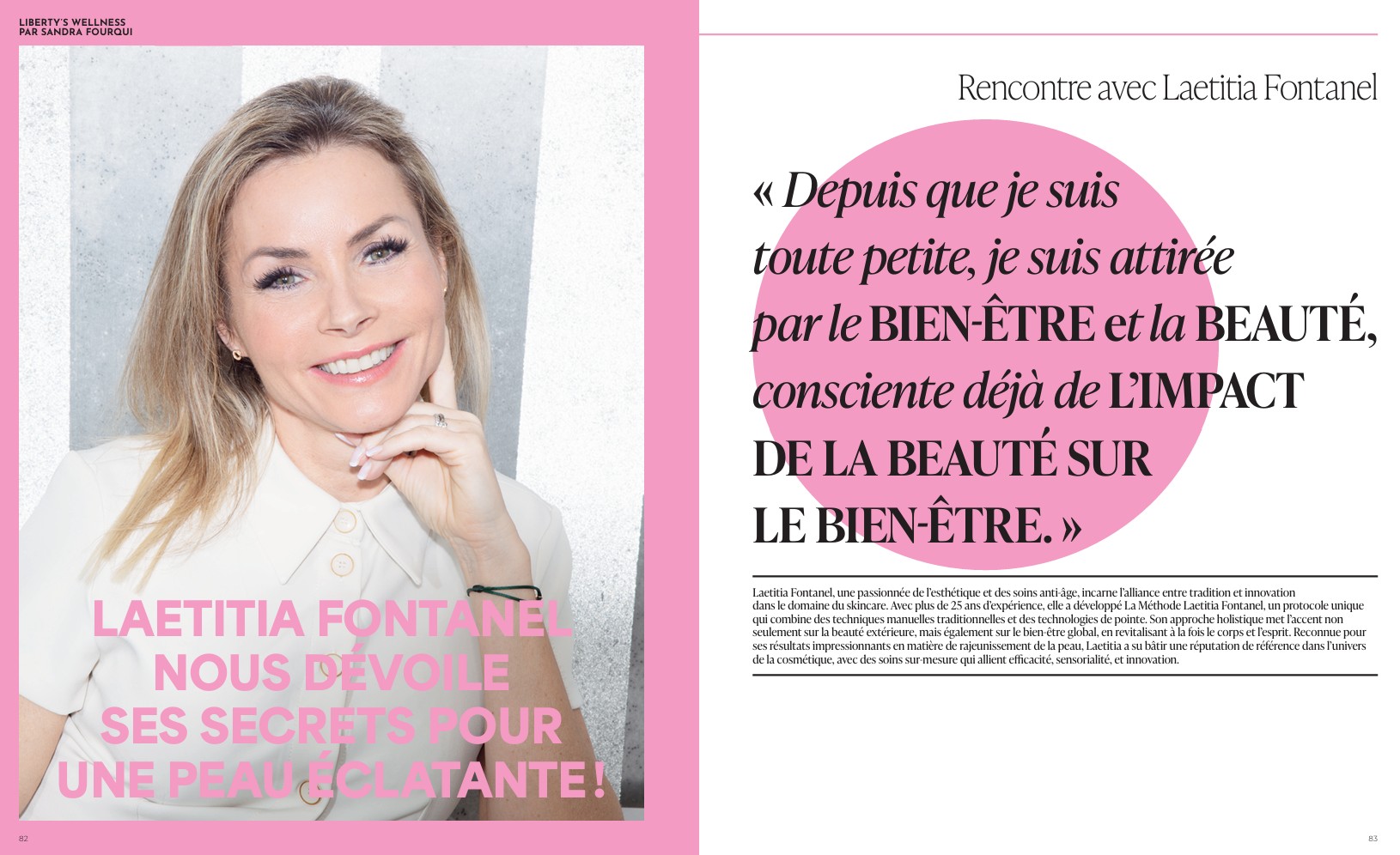 Photo d'une première page de l'interview du magazine